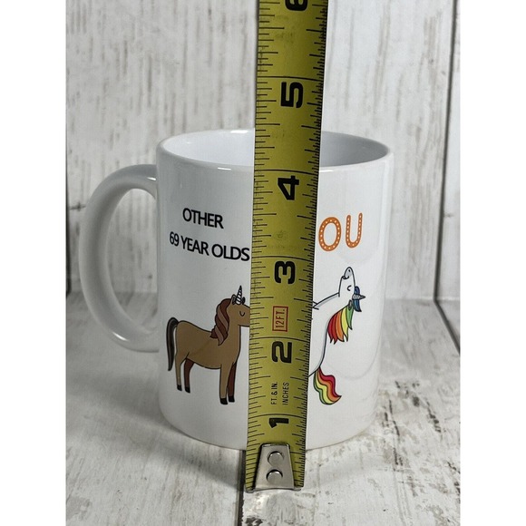 Funny Love Mug Valentines Day Birthday Gift For Him or Her - 69 Unicorns - Picture 2 of 4